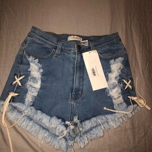 Denim shorts